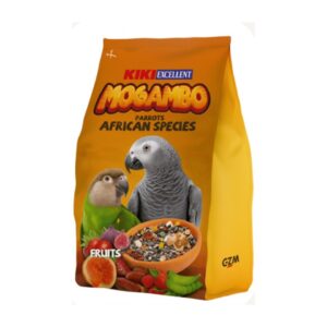 Kiki Mogambo' קיקי מזון לתוכים אפריקאיים מועשר בפירות - 800 גרם