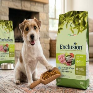 ⁦Exclusion, אקסלוזן נובל בשר עוף, חלבון יחיד לכלבים מגזע קטן - 2 ק"ג או 7 ק"ג⁩ – תמונה ⁦2⁩